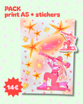 Pack Print A5 + Stickers"Sorority"