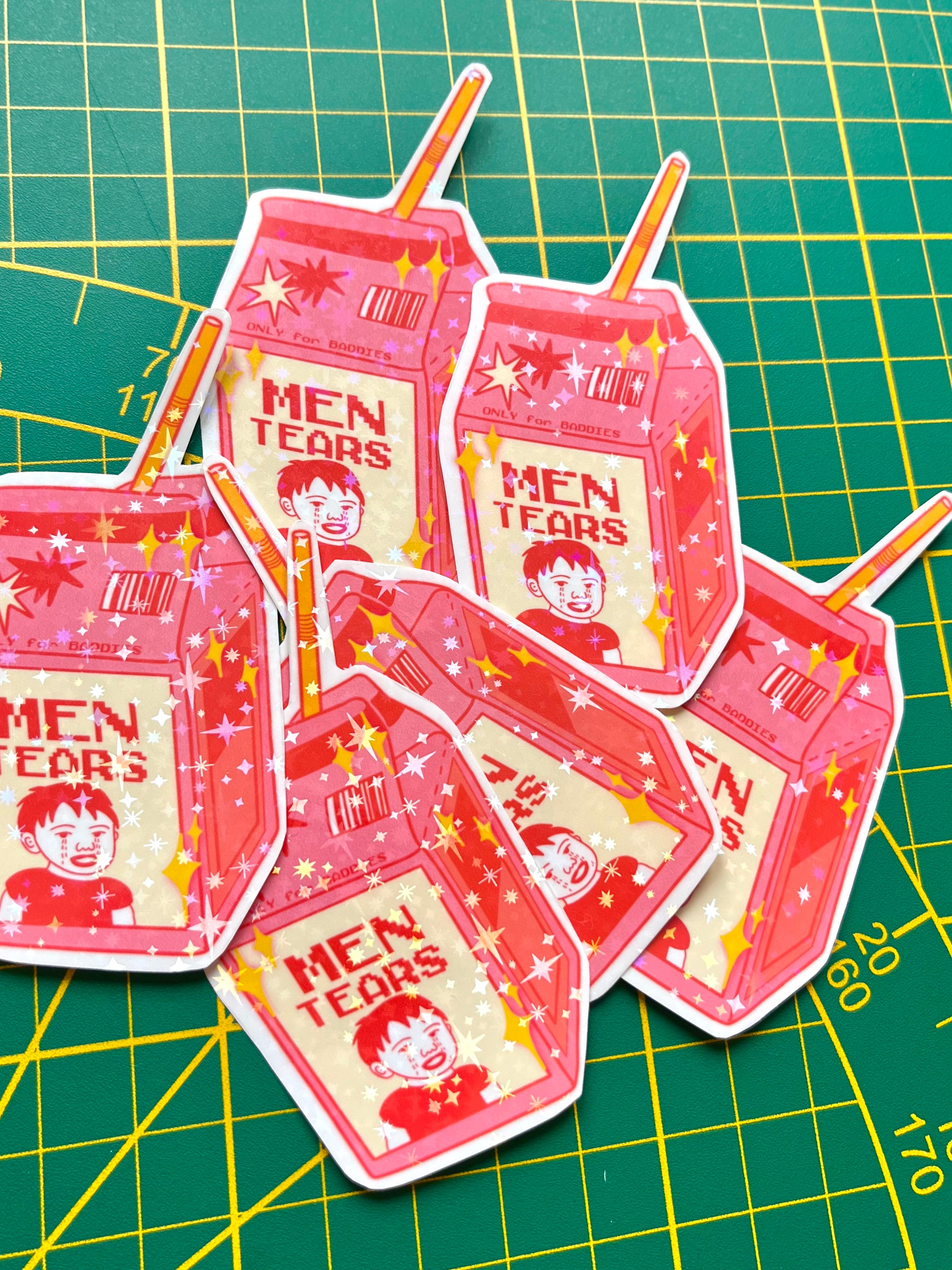 Sticker "Men Tears"