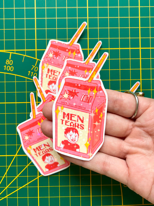 Pack Print A5+Stickers "Men tears"