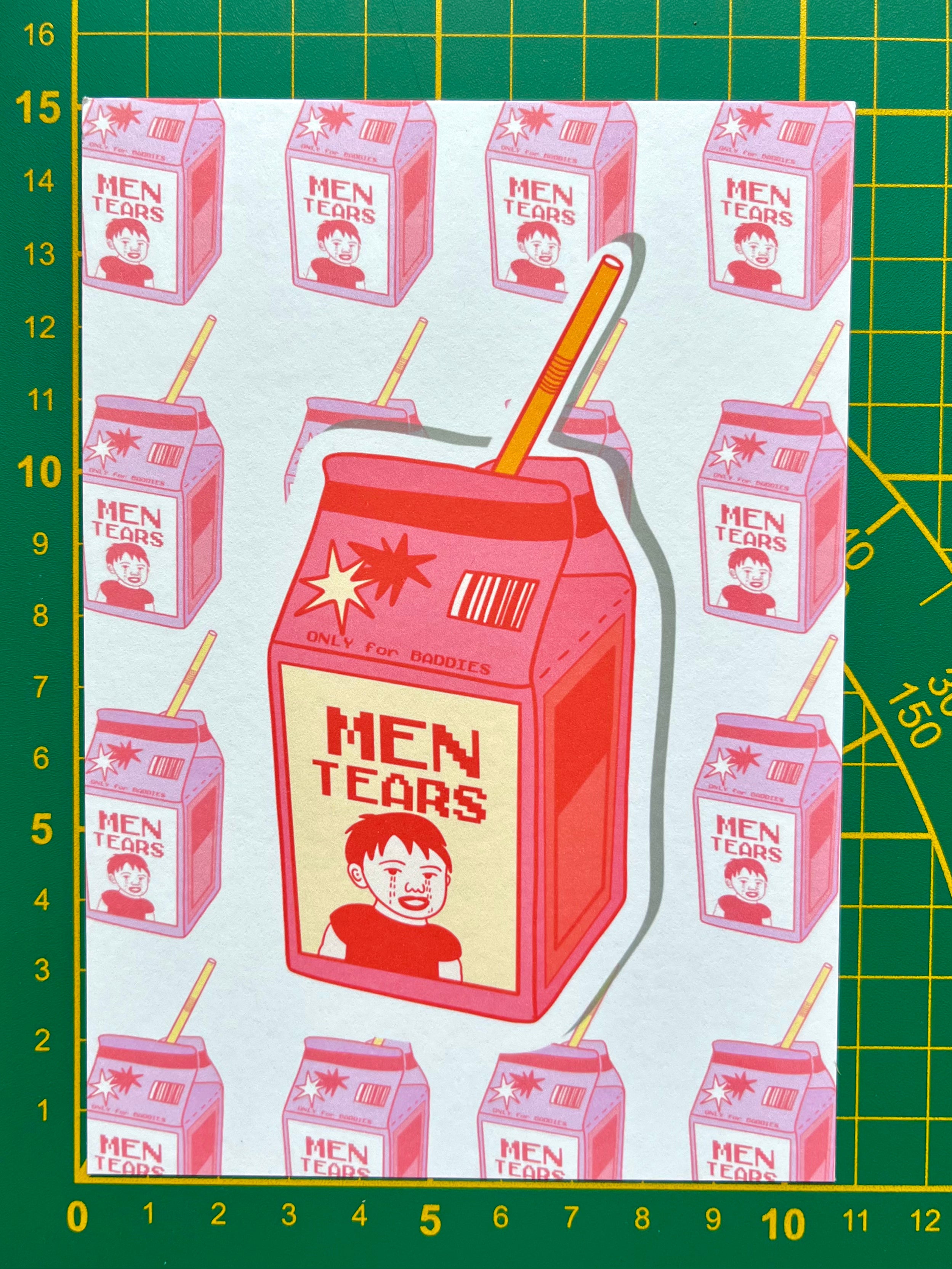 Print A5 "Men Tears"