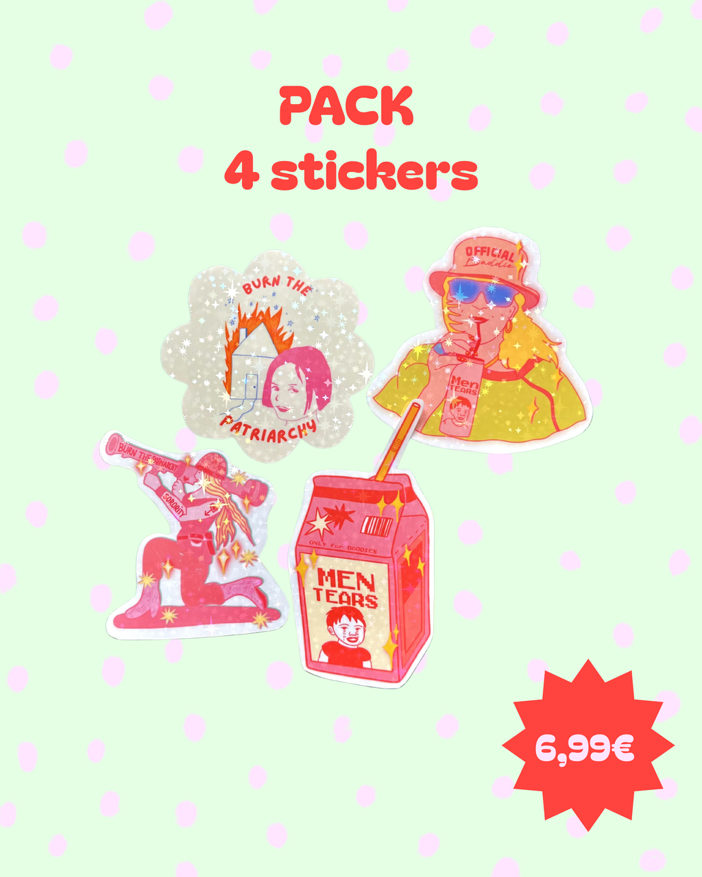 Pack de 4 Stickers collection "Sorority"