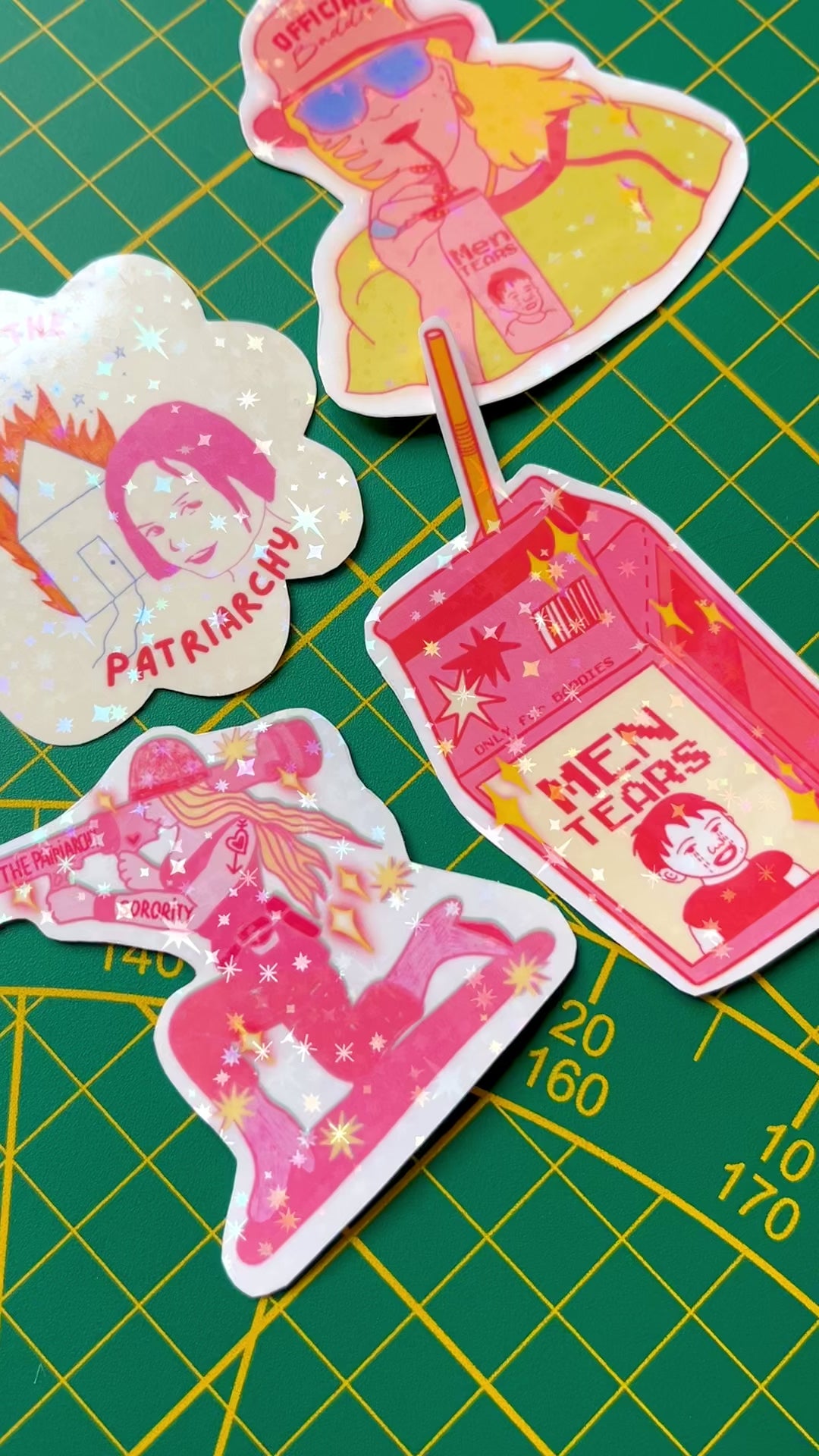 Pack de 4 Stickers collection "Sorority"