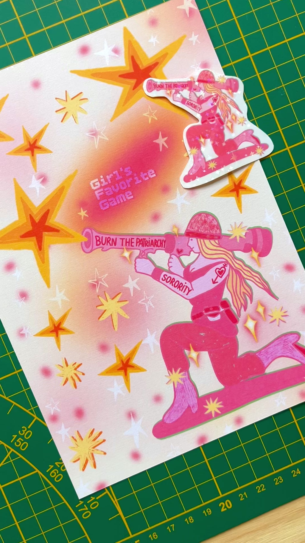 Pack Print A5 + Stickers"Sorority"
